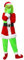 Claofoc Grinch Kostüm Kinder Jungen Deluxe 7 Teiliges Weihnachtsmann Anzug Set Weihnachts Cosplay Kostüm Outfit mit Grinch Maske Handschuhen Mütze Hosen Socken (S)