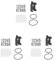 3 set of Road Bike Number Plate Holder Cycling Race Cards Bracket Fixed Rear Rack Round Tube, 12 x 10 x 5 cm