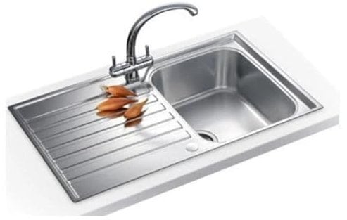 ARA CHOICE Stainless Steel Single Bowl Kitchen Sink Reversible Waste Plumbing Kit with Drainer & Inset Wastes Set