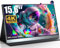 UPERFECT 4K Portable Monitor 15.6'' Silvery 3840x2160 UHD HDR USB-C Monitor, 100% AdobeRGB, 400cd/㎡Brightness, IPS FreeSync Speaker Travel Extra Screen for Laptop, Type-C HDMI, VESA & Smart Case