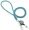 Soleebee Kartenhalter Trageband, Bling Strass Schlüsselband Lanyard mit Schlüsselring Kristall Halsband Damenkette Halskette Kit für Schlüsselanhänger ID-Kartenhalter (Seeblau mit Ausweis JoJo)