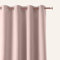 ROOM99 Vorhang mit Silberen Ösen Aura 140 x 230 cm Breite x Höhe Schiebegardinen Modern Curtain Wohnzimmer Schlafzimmer Puderrosa, 1 Stück