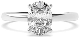 Customize Jewel 1.0 CT - 10.CT Oval Excellent Cut Moissanite Four Prong Hidden Halo Lab Diamond Engagement Ring In 14k White Yellow Rose Gold, D-VVS1, Medium, Moissanite 14k Gold Gemstone, 9×7 mm /