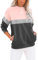 Cuptacc Sweat Femme sans Capuche T-Shirts à Manches Longues Femme Temps Farbblock Fashion Automne Sweatshirt Rose Gris S