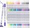 Carehabi Acrylstifte 36 Farben Acrylfarben stifte Wasserfeste Acrylic Paint Marker Stifte für Glas Holz Leinwand Keramik Weihnachten Basteln Ostern DIY Kunsthandwerk machen (36)