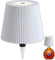 Lampada per Bottiglia Senza Fili, Lampada Bottiglia di Vino per Bottiglie di Liquore 3 Colori Dimmerabili a Batteria Ricaricabile Paralume da Tavolo Touch per Ristorante, Bar (Bianco)