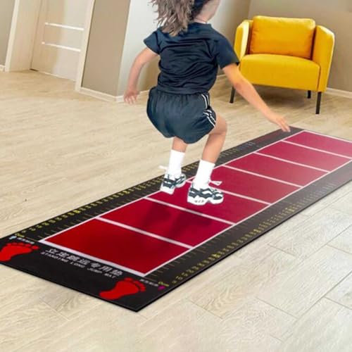 GAPECHNG 8.2/11.5Ft Extra Long Jump Exercise Mat, Home Flooworkout Measumats, Rubber Jump Rope Mat, Living Room Bedroom Physical Training Pad/Adult
