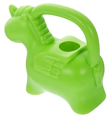 Kisangel 2St Gießkanne für einzigartig Spaß Anlage Tülle Zinn gartenwerkzeug gartengeräte Einhorn Garten gießkanne Wasserkocher in Form eines Einhorns Plastik Green