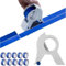 Dispensateur de ruban adhésif, Masking Machine Machine Portable Masking Masking Master Tape Dispensateur avec 10 rouleaux Randeau pour peindre Applicateur de bande de peinture polyvalente Applicateur