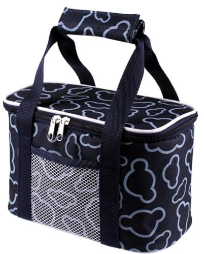 Kühltasche Klein, 5L Mini Kühltasche, Auslaufsichere Picknicktasche, Thermotasche Lunch Bag Kühltasche Faltbar für Arbeit, Schule, Picknick, Reisen (Blau)