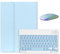 HLTOOP Keyboard Case for Lenovo Tab M10 3Rd Gen 10.1 TB328FU, Detachable Backlit Wireless Keyboard with Magnetic Protective Cover, Rechargeable Mouse,Blue
