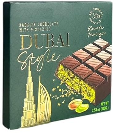 Dubai Style 100g Pistazien mit Pistaziencreme und Kadayif