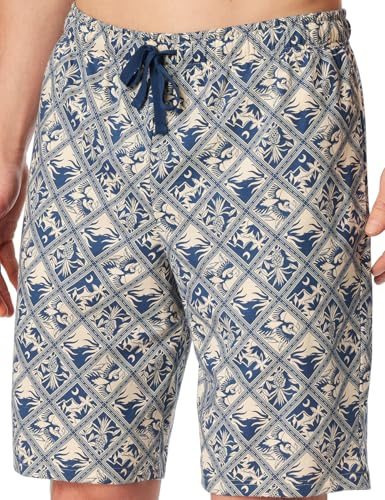 Schiesser Herren Schlafhose Kurz Bermuda - Mix + Relax - Organic Cotton Pyjamaunterteil (1er Pack)