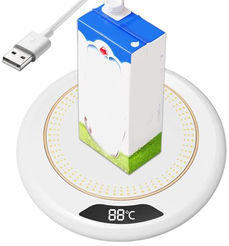 Scaldabicchieri | 3 livelli di temperatura scaldavivande 20 W – Cuscinetto termico elettrico regolabile per candele, tè, latte, bevande, tavolo, sala da pranzo, bar, inaugurazione della casa