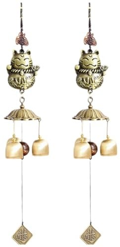 Puthernm Mascot, Metal Wind Chime Pendant, Copper Bell for, Japanese Pendant