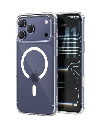 Belkin for iPhone 17 Pro Max Case, Clear, MagSafe Compatible w/Anti-Scratch & Anti-Yellowing Treated Coating, Touch Sensitive Camera Control - Military Grade, Slim Design, Shockproof, Protective