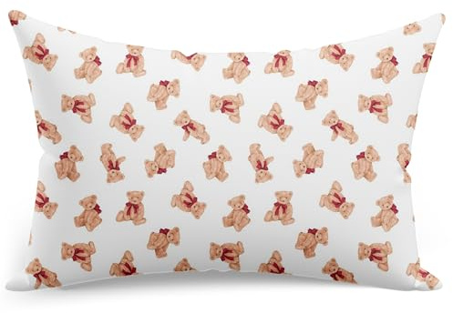 PinkZebra Kissenbezug 80 x 80 cm Kopfkissenbezug flauschig aus 100% Baumwolle, Kissenhülle ÖKO-TEX, mit Reißverschluss, Kuschelteddy