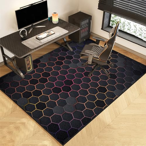 Office Chair Mat for Carpet & Hardwood Floors 70 x 100 cmGaming Chair Mat Under Desk for Carpet Heavy Duty Floor Protector Mat, Low-Pile Anti-Slip Gaming Rug, Rolling Chair Mat for Home Office