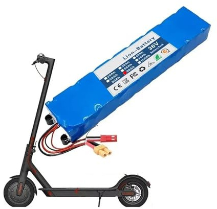 IOLKHFK Batterie Lithium-ION 10S3P 36 V 90 Ah, Protection BMS intégrée, Haute capacité, Compatible avec la Batterie de la Trottinette électrique Mijia M365 36 V.(XT30+JST Port)