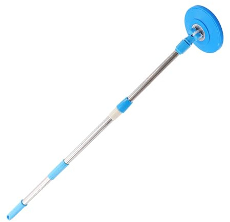 EPIGEIST Palo de Repuesto Inoxidable Plástico Giratorio y de Acero Fregona Mango Ligero Color Azul para Trapeador, Adecuado para Limpieza en Casa y Oficina