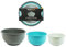 3 Piece Mixing Bowl Set Kitchen Non Slip Baking Serving Bowls Food Preparation Kit Three Sizes Dishwasher Safe 2.5L, 2L, 1.5L