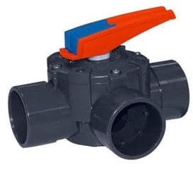 Cepex 15765 Ø50-63 3-way Rotary Disc Valve Female/male Solvent Socket Epdm O-rings Sillicone Gasket One Size
