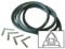 First4Spares Replacement 4-Sided Oven Door Seal & 90° Mounting Clips for Bush, Hygenia & Schriber Oven Cookers