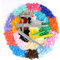 LIHAO SNAPS 300 Druckknöpfe Set mit Zange 24 Farbiger Plastik Druckknopf T5 Druckknopfzange ohne Nähen Werkzeug für Button Kleidung Basteln DIY