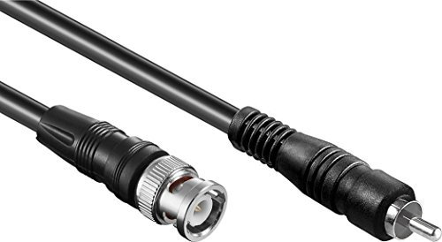Cavo da RCA fono a BNC maschio, per telecamera CCTV DVR, 75 ohm, 1 m, 2 m, 3 m 1 m
