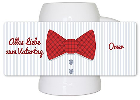 Bierkrug mit Namen Omer und schönem Motiv - Alles Liebe zum Vatertag - | Geschenk-Idee zum Vatertag | Bier-Humpen | Bier-Seidel