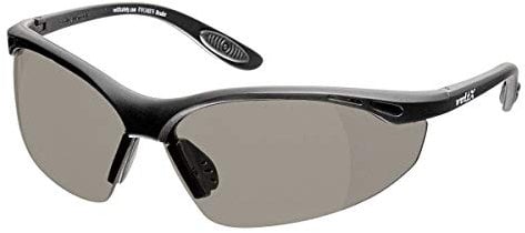 voltX 'Constructor' SAFETY READERS Full Lens Reading Safety Glasses UKCA & CE EN166f certified (+1.0 Dioptre, Smoke) – Wraparound Style – Anti fog coated UV400 lens