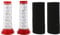 WOVELOT Washable Main Stick Filter + Foam Insert for Bosch Athlet Cordless Vacuum Cleaner (2 of Each)