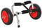HOMCOM Carrello per Kayak Pieghevole Pneumatici 25cm Adatto a Tutte Le Superfici Max 70kg Alluminio 62x35x30cm