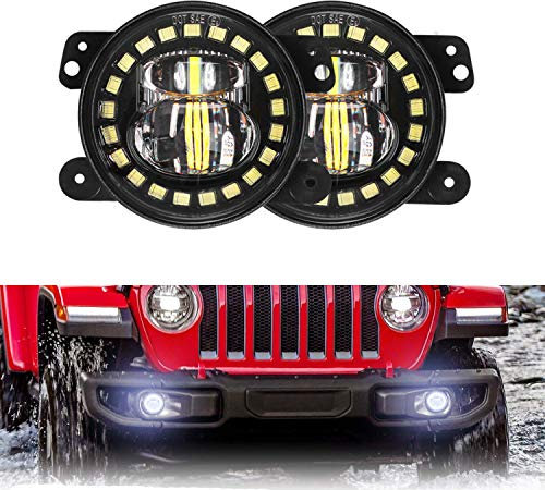 4 LED Nebelscheinwerfer für 2007-2018 Wrangler JK JKU TJ LJ Freedom Edition