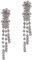 Idin Jewellery Ohrclips Blumen Kristall Quaste
