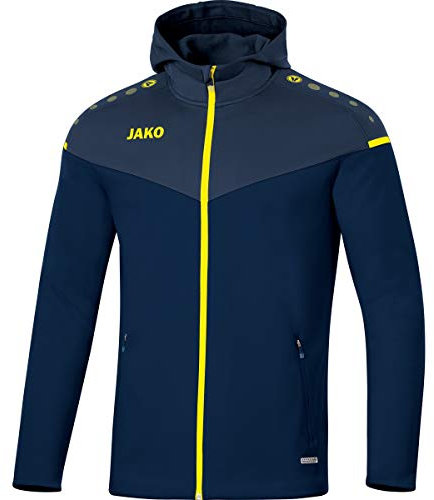 JAKO Champ 2.0 Kapuzenjacke Kids blaugelb, 128 Kinder