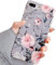 ZTUOK Compatible with iPhone 7Plus/8Plus Case for Girls, Flexible Soft Slim Fit Protective Cute Shell Flowers Phone Case Cover with Purple Floral and Gray Leaves Pattern for iPhone 7Plus/8Plus…