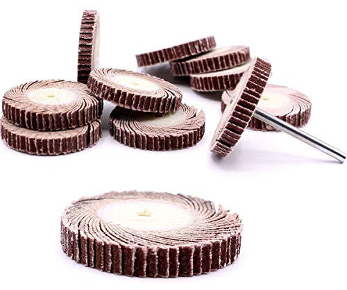 10x Schleiffächer Lamellen Schleifscheibe K 240 für Dremel Proxxon Schleifer 20 x 4mm