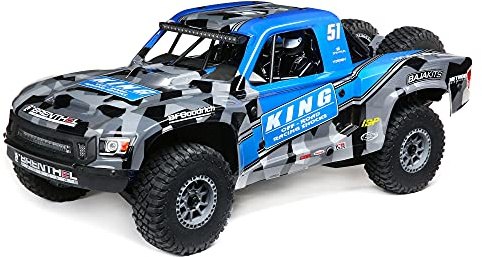 LOSI 1/6 Super Baja Rey King Shocks 8S 4X4 RTR Brushless Desert Truck, Blue