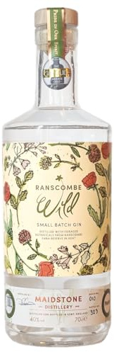 Ranscombe Wild Small Batch Gin (700ml) 40% ABV, Herbaceous Sweet and Floral Gin, 2022 Contemporary Gin of the Year