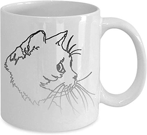 PAWANG Trabajo Duro Para Que Mi Gato Pueda Vivir Mejor: Taza Divertida De Café De Cerámica Para Gatos Y Gatitos De 11 Oz Gy3Hqv-C23
