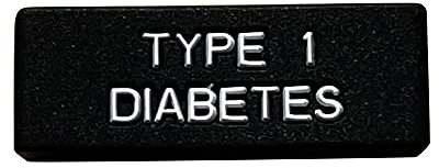 RockaDex Medizinischer Alarm Typ 1 Diabetes – Silikon-Uhrenhüllen-Warnung, 2 Stück, passend für die meisten Bänder. (Schwarz)