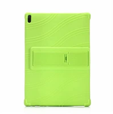 SZHHFJJYP HHF Pad Accesorios para Lenovo Tab 4 10 TB-X304F TB-X304N TB-X304L, Funda de Stand de Silicona de Caja Suave para Lenovo Tab 4 10 Plus TB-X704L TB-X704F / N (Color : Verde)