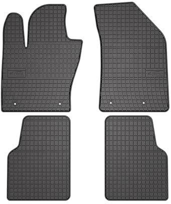 OMAC Gummi Fußmatten kompatibel mit Jeep Compass 2016-2020 Automatten Gummi Schwarz 4tlg