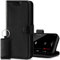 SURAZO Premium Handyhülle für Google Pixel 6 Pro 5G Hülle Leder – Klappbare Echtleder Schutzhülle [Kartenfach, RFID Schutz, Schlüsselring] Klapphülle Wallet Flip Case Cover Lederhülle (Costa Schwarz)