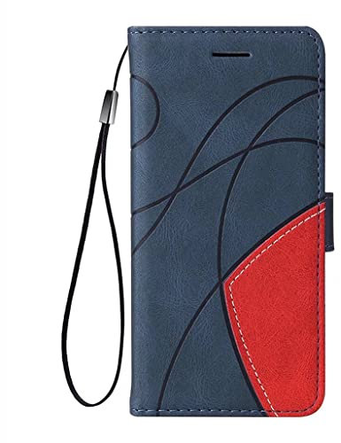 SEAHAI Case for Nokia X30 5G Leather PU Wallet Book Folio Stand View Case, Ultra-thin Shockproof Cover Kickstand with Credit Card Slots TPU Shell Magnetic Close - Blue