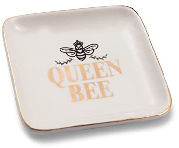 Queen Bee Make Up & Things Ceramic Trinket Tray Sentimental Gift Idea 280000031