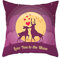 Kissenbezug Xmas, Deko Kissenbezug 40x40 Lila Gelb Zwei Hirsche Liebe Dich Bis Zum Mond Home Dekorationen für Stuhl Auto Sofa