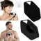 URAQT Silikon Badebürste, Baby Kopfhaut Silicone Body Scrubber Körperbürste, Manuelle Duschbürste für Erwachsene, Babybürste für Tiefenreinigung, Sanftes Peeling und Massage(Schwarz)