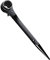 SEIWEI 19 * 21mm Ratchet Podger Scaffold Spanner Black Chrome Scaffolding Erect Spud Spanner Wrench Industrial Tool for Mechanical Maintenance Processing
